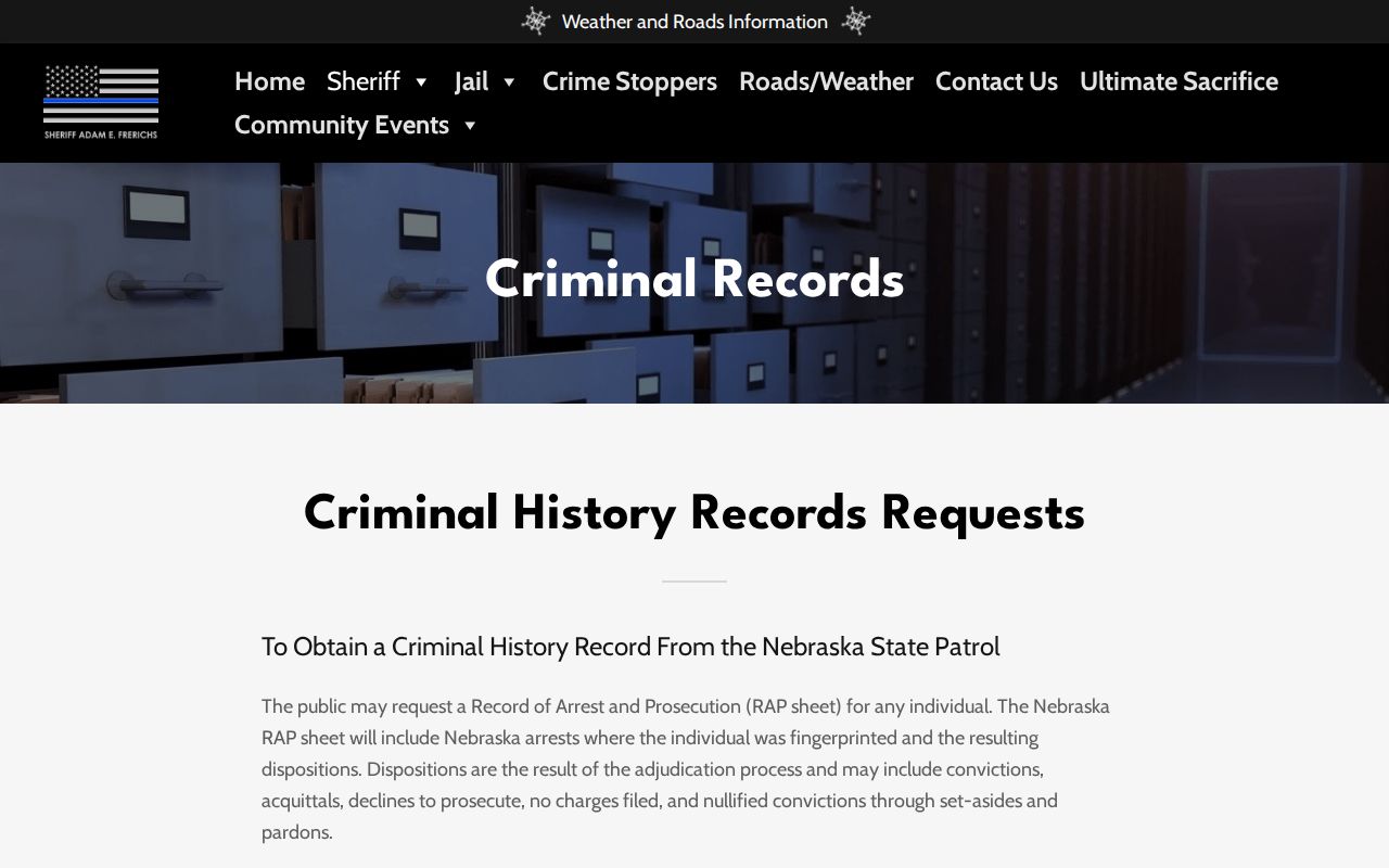 Cheyenne County most wanted criminal records referral